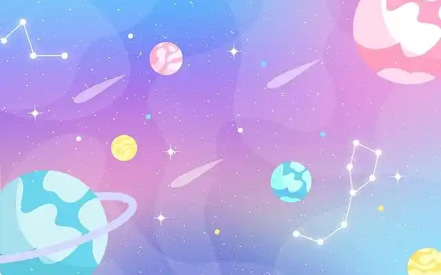 宇宙星空插画卡通星空jpg素材【卡通】宇宙星空插画