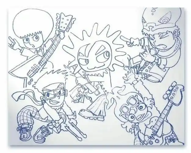 阿信笔下的五月天