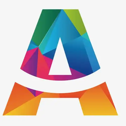 炫彩字母a设计图案