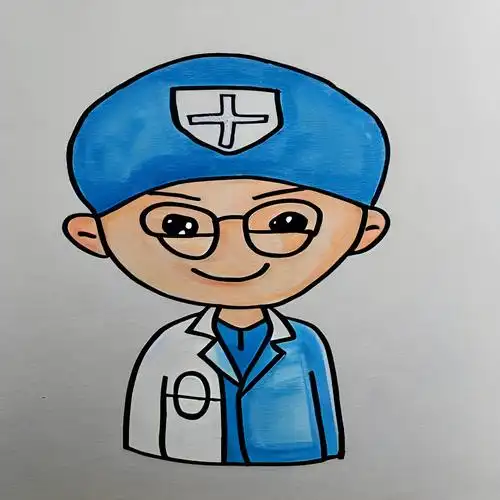 卡通医生简笔画