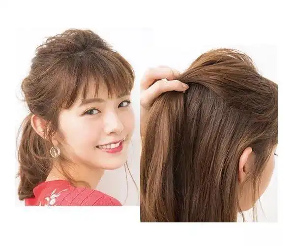 马尾辫的4种扎法,这样扎就很美