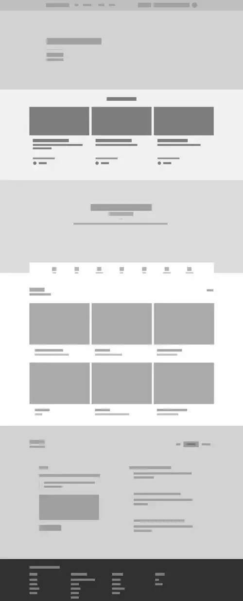 官网首页原型图