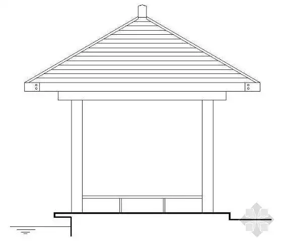 [分享]木质景观亭详图资料免费下载
