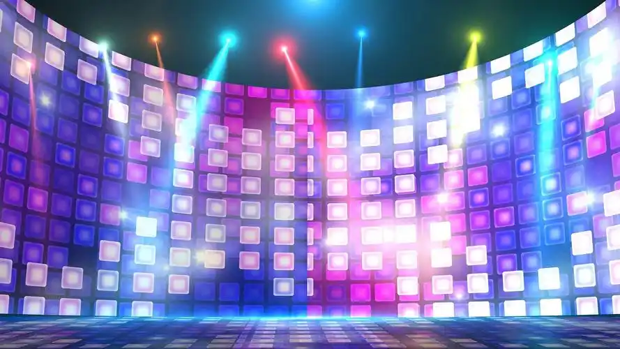 4k炫彩舞蹈灯光led背景视频灯光舞台背景