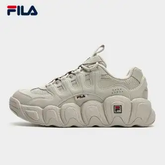 斐乐(fila) 男鞋复古运动鞋2023冬新款加绒可颂鞋休闲鞋老爹鞋 燕麦色