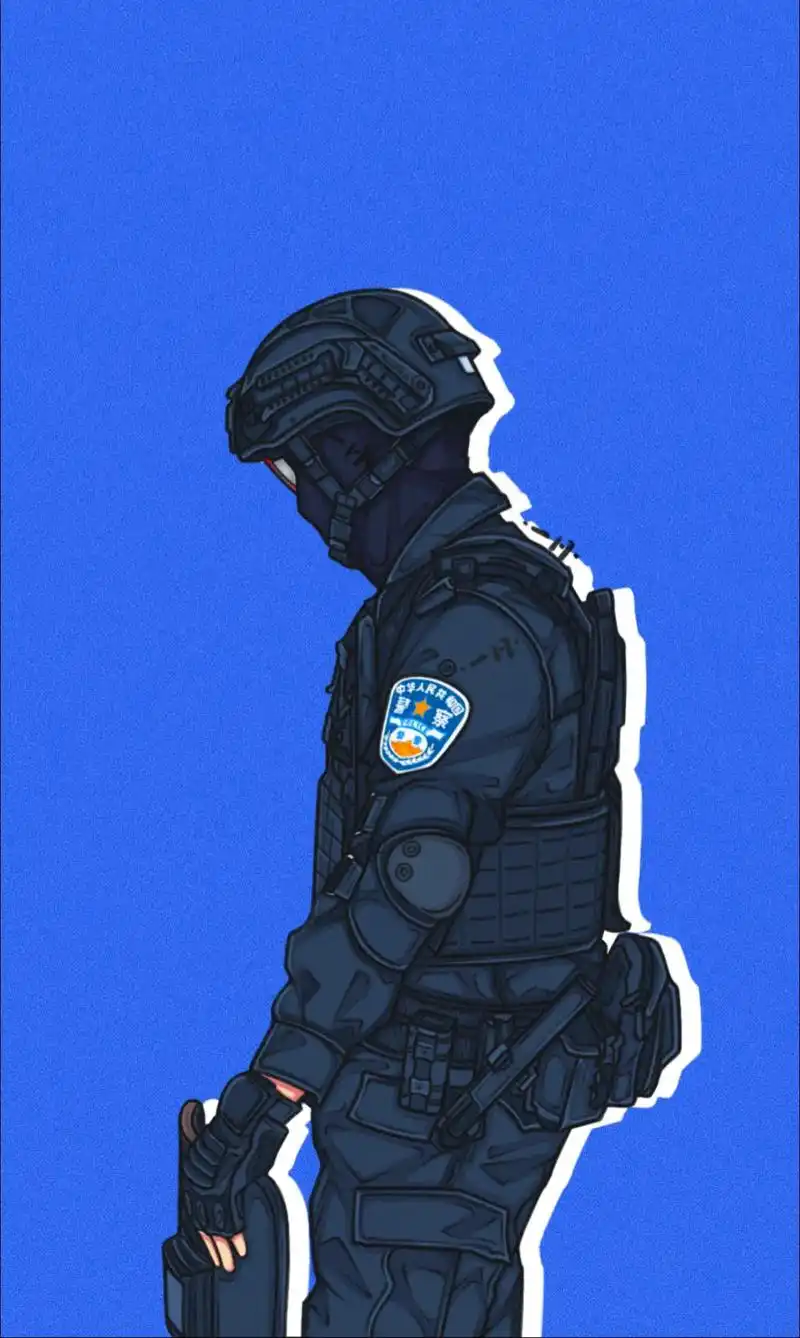 特警头像."且视他人疑目如盏盏鬼火,大胆去走自己的夜路"