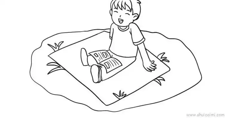 郊游时的简笔画