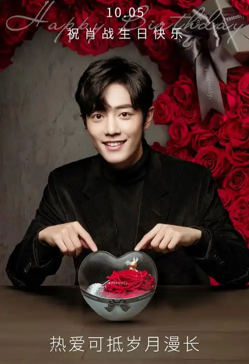 肖战 生日快乐 小玫瑰