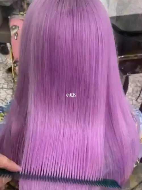 仙女一定要尝试的发色香芋粉紫色女团发色