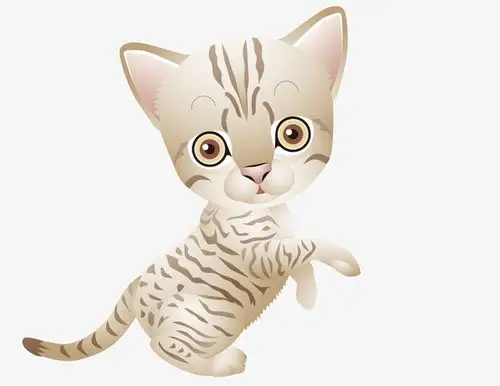 关键词 : 可爱的,动物,小猫咪,尾巴,站立,卡通,手绘图[声明] 觅元素