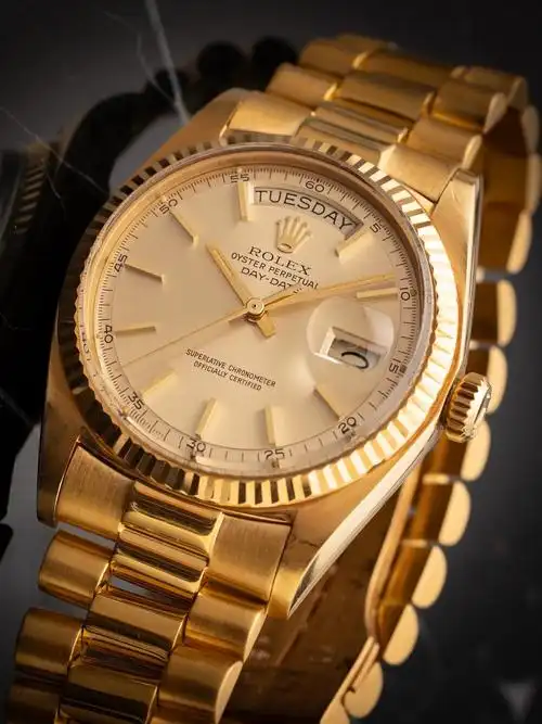 「香槟金dd」劳力士中古day-date 1803