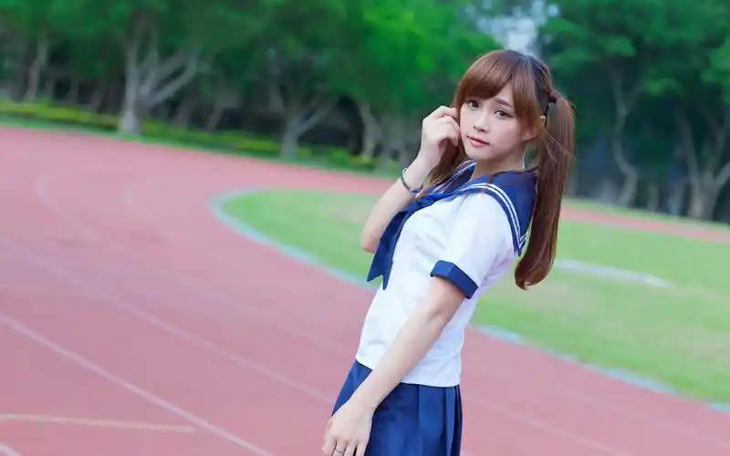 毕业季清纯可爱校园美女校服诱惑桌面壁纸第二辑