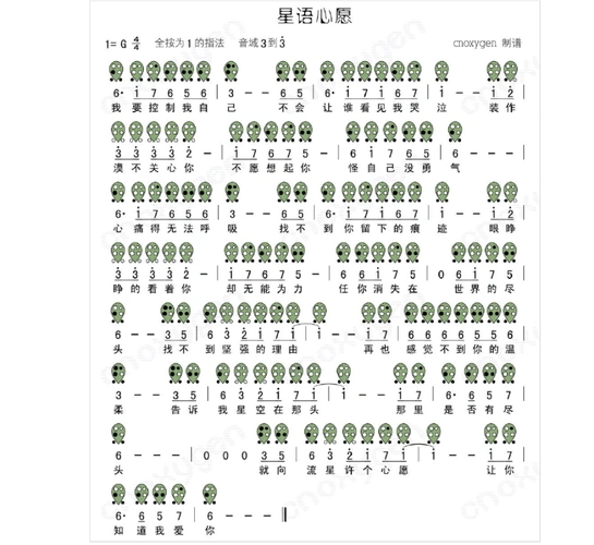 六孔陶笛曲谱大全