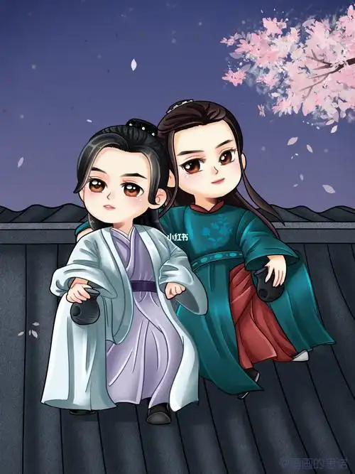 山河令q版温客行周子舒_山河令_绘画_文化_绘画