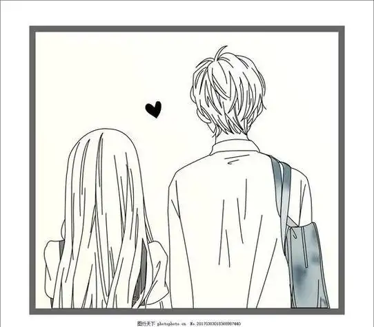 背影简笔画图片大全