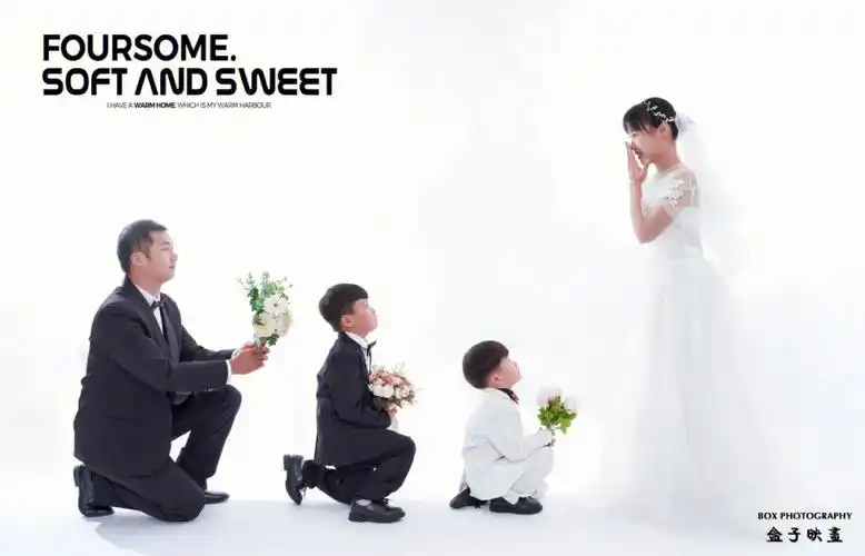 亲子照一家四口婚纱照