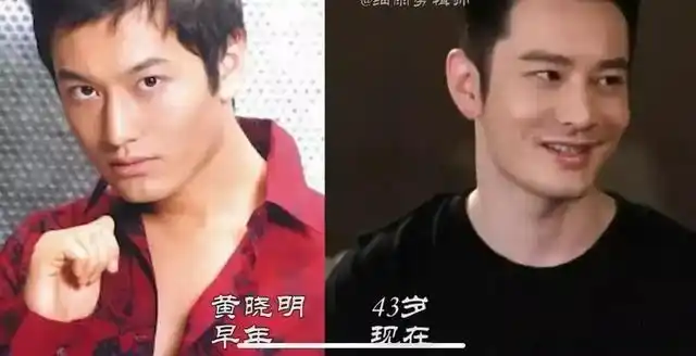 男星整容前后对比黄晓明蜕变成男神陈伟霆刘恺威堪称换脸