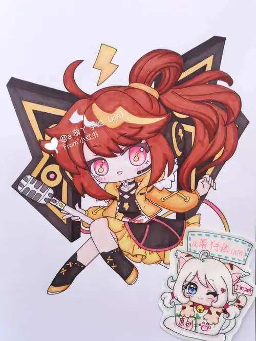 迷你世界莎莎画画的日常可爱儿童简笔画教程