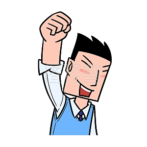 奋斗青年 表情包详情图怪兽原创元素高考倒计时学习文具人物