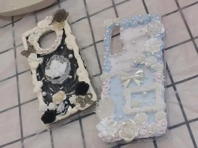 奶油胶diy手机壳