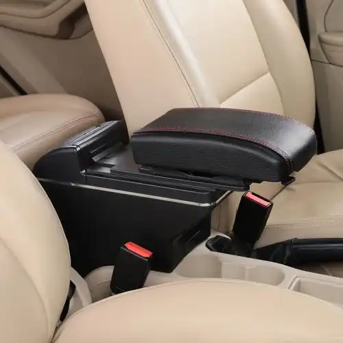 中央中控储物护手盒改装件 15 09 福特嘉年华扶手箱 汽车用品【图】