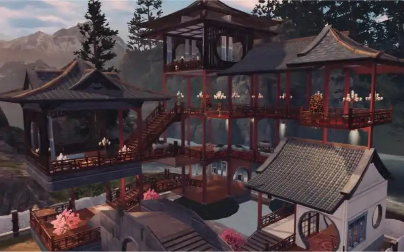 明日之后建筑君子临风古风庄园建筑