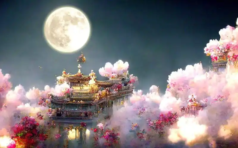 【变换场景】天宫 |漂浮城市氛围 |幻想氛围 满月之夜 音景