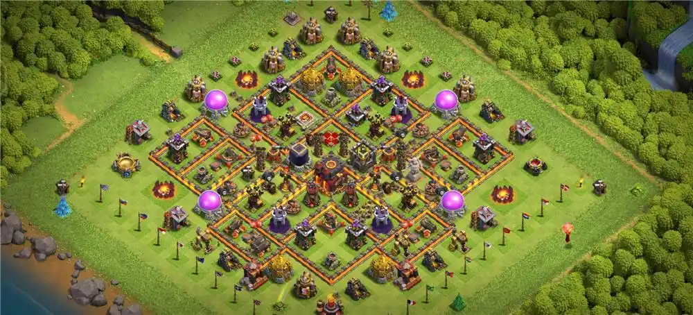 10本十本阵型美观实用阵型链接,10本十本阵型美观实用coc阵型10本