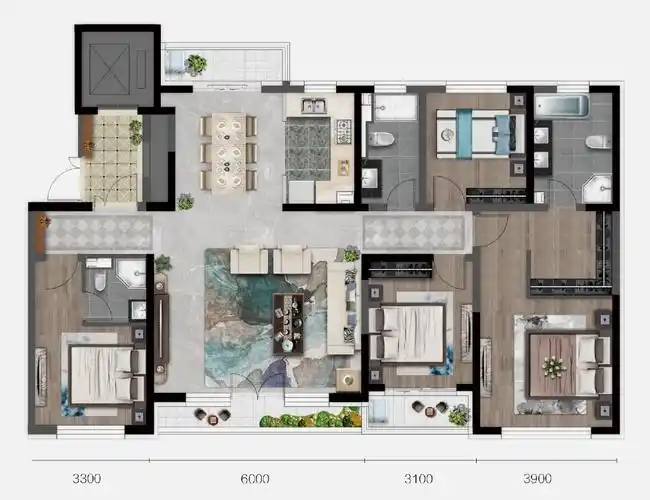 正远汀兰180m05大平层尊邸恢弘映世生态湖居美学峰层人物典藏