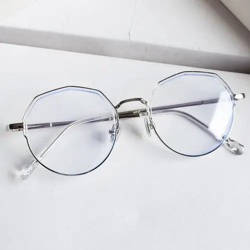 眼镜匠傲不规则透明框架近视近视眼成品配镜度数定制成品光学镜