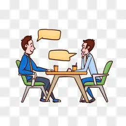卡通闺蜜谈心聊天谈话说话场景pngpsd卡通手绘儿童对话人物元素pngpsd