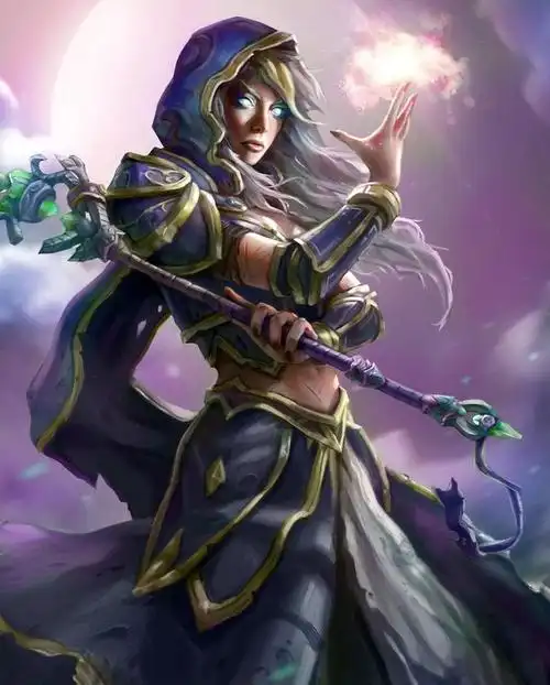 国外玩家绚丽画作:饱经战火洗礼的吉安娜_17173魔兽世界专区_17173.