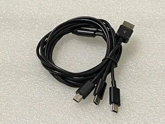 mini usb数据线一拖三t型口mp3/4相机行车记录仪老充电线-阿里巴巴