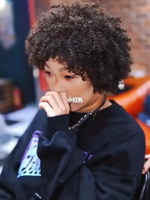 黑人烫 #afro #美式烫发  #拉美卷 #美式拉美卷 #复古爆炸头 #爆炸头