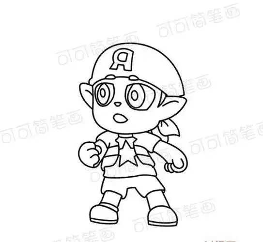 洛克简笔画人物