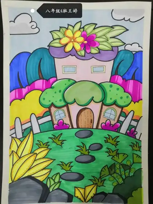 走在艺术的路上——六十七团中学初中美术作品欣赏