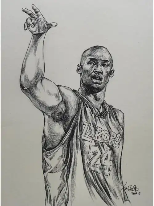 悼念科比  #速写  #约稿画画  #美术生  #我们的科比  #科比  #绘画