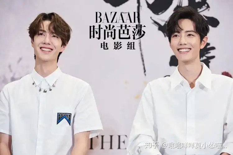 为什么芭莎电影微博头像是肖战和王一博