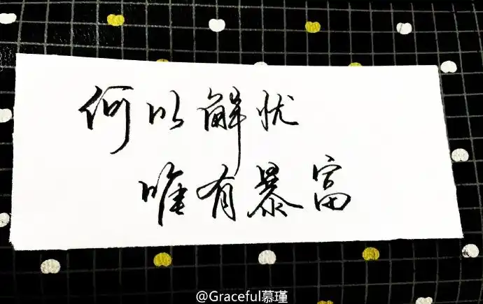 何以解忧 唯有暴富