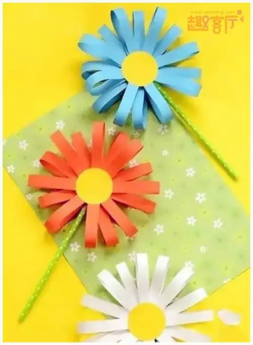 彩色卡纸手工diy小鸡 儿童卡纸手工作品图片[6图] - 趣客厅