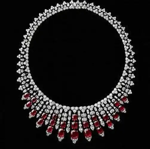 卡地亚(cartier)红宝石项链