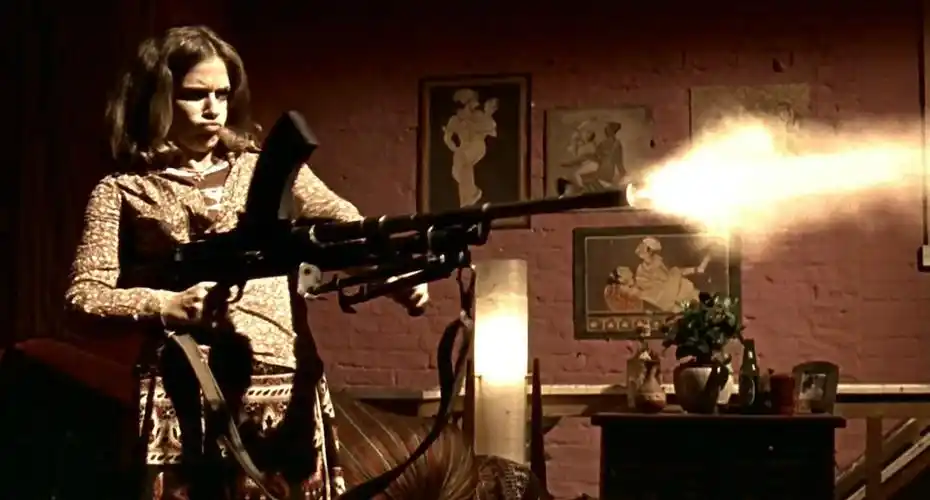 stock and two smoking barrels