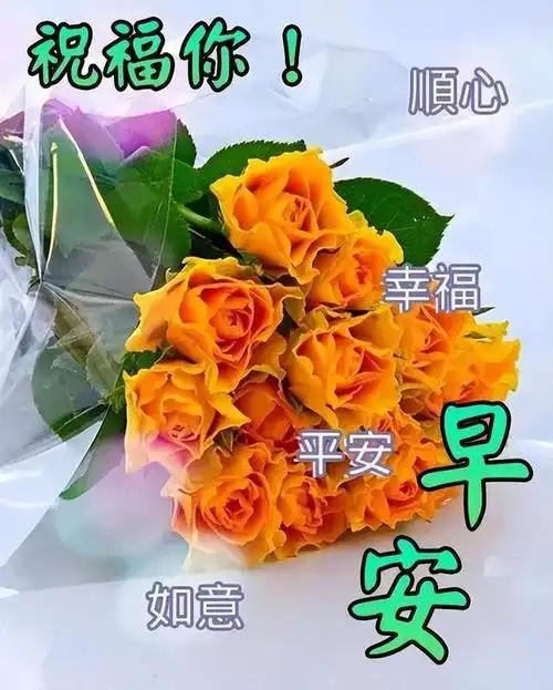 新版早晨好问候语图片最新清晨早上好问候祝福语动态表情图片