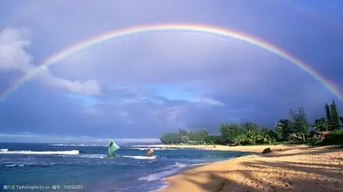 彩虹小船高清壁纸