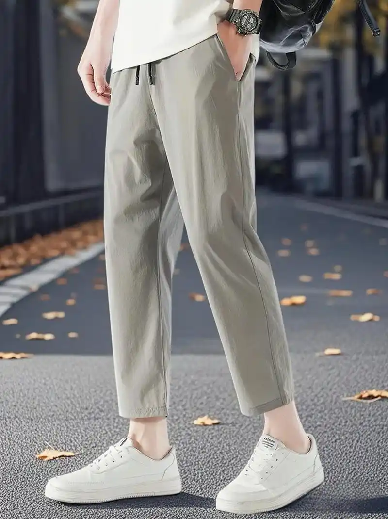 燥热夏日救星!男士宽松直筒冰