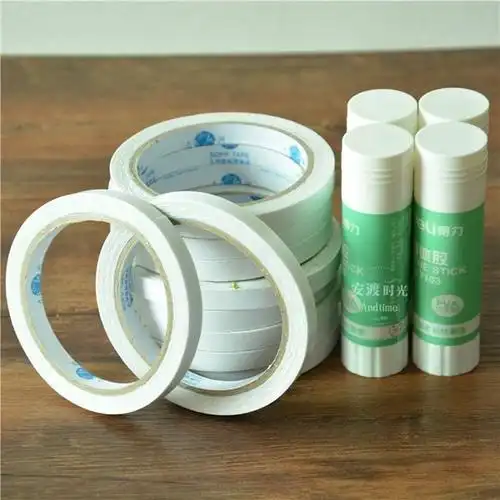 双面胶带超粘双面胶强力高粘双面胶带 12m超薄两面胶固体胶水批发