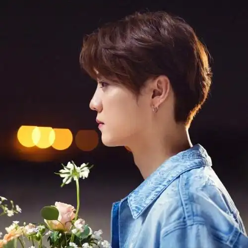 鹿晗侧颜随拍五宫格