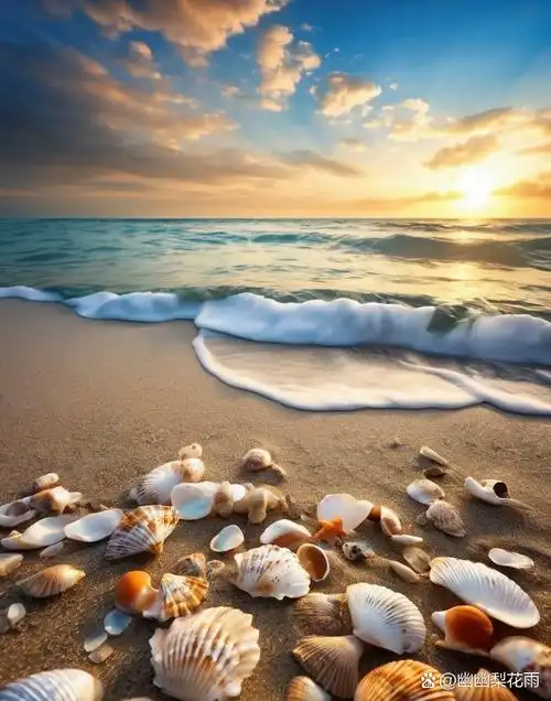 海边,沙滩,贝壳