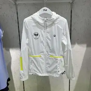 fila斐乐童装正品22年夏季女童薄款防晒皮肤衣梭织外套k12g233702