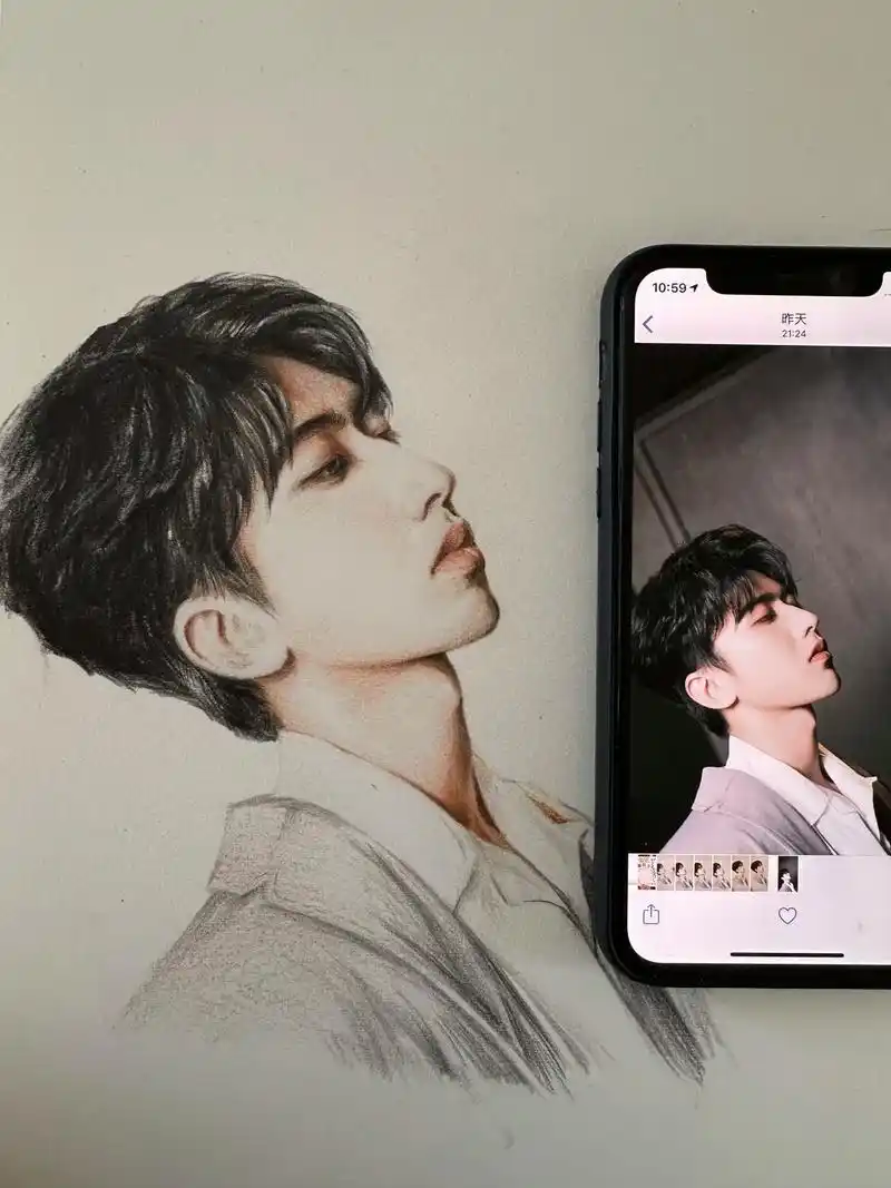 彩铅蔡徐坤